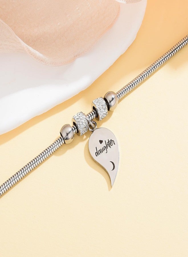 Yonhon Mother Daughter Bracelet Set for 2, Mom Daughter Matching Bracelet for 2 - Image 2